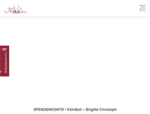 Tablet Screenshot of koelnball.de